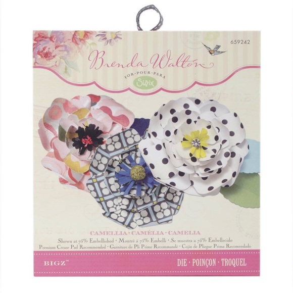 Sizzix Bigz Die- Camellia by Brenda Walton Die Cutting System Die 659242 - Picture 1 of 13